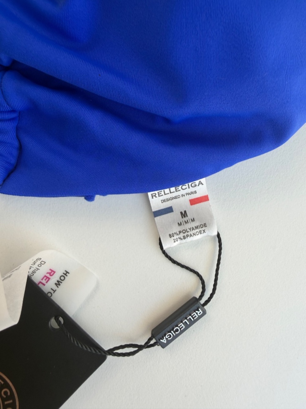RELLECIGA Women's Royal Blue Halter Triangle Bikini Swim Top M - Picture 5 of 7